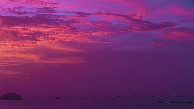 Foto cielo Azul Rojo